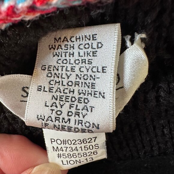 Aztec Knit Sweater Size XL Open Front Boho Cardigan Styles Southwest Vest Top - Picture 13 of 16